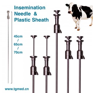 TG0425 Cows Insemination Needle, Disposable Plastic Sheath