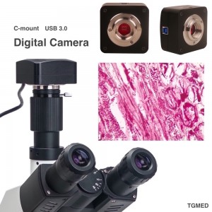 TG0487 Microscope camera, C-mount, USB 3.0, 10/14/16/20megapixels